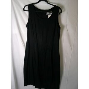Sheri Martin New‎ York Black Sleeveless Sheath Dress Knee Length Size 12